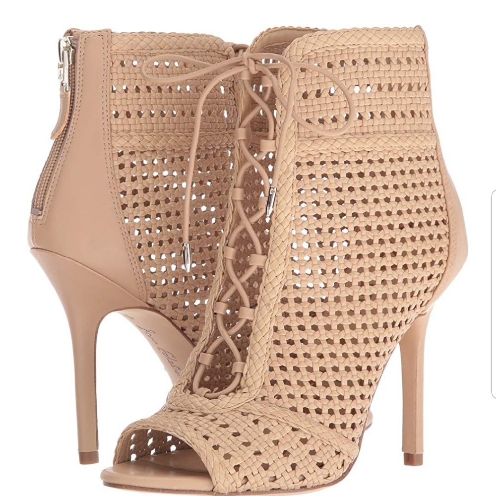 SAM EDELMAN lace-up abbie heels